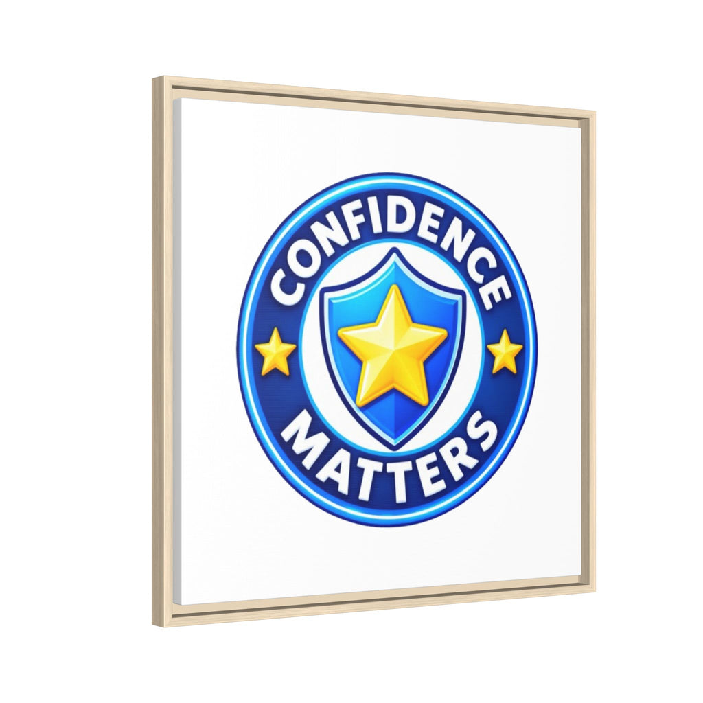 Confidence Matters Framed Canvas Wall Art