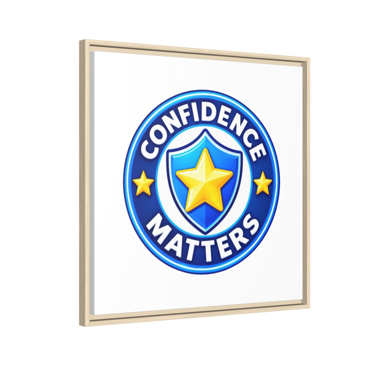 Confidence Matters Framed Canvas Wall Art