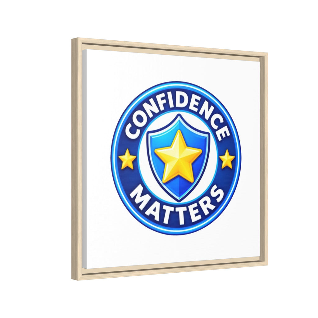 Confidence Matters Framed Canvas Wall Art