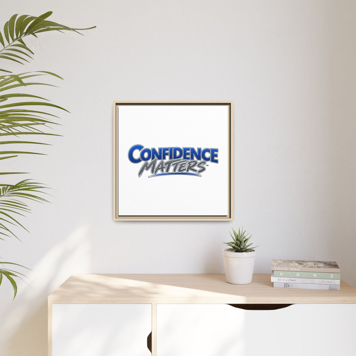 Confidence Matters Framed Canvas Print