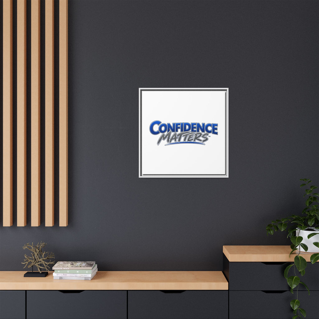 Confidence Matters Framed Canvas Print