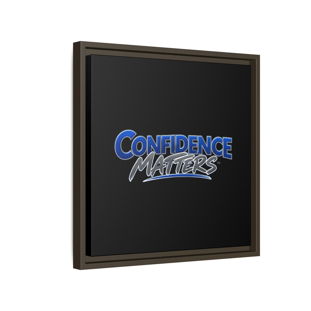 Confidence Matters Framed Canvas Wall Art – Motivational Home & Office Decor