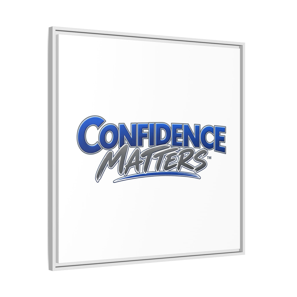 Confidence Matters Framed Canvas Print