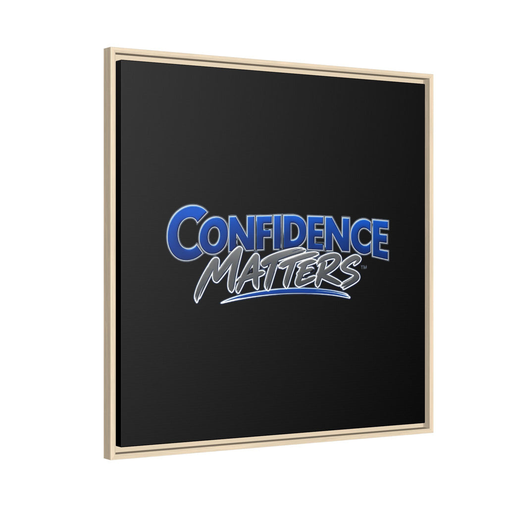 Confidence Matters Framed Canvas Wall Art – Motivational Home & Office Decor
