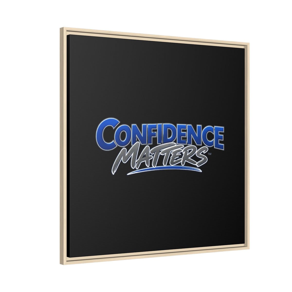 Confidence Matters Framed Canvas Wall Art – Motivational Home & Office Decor