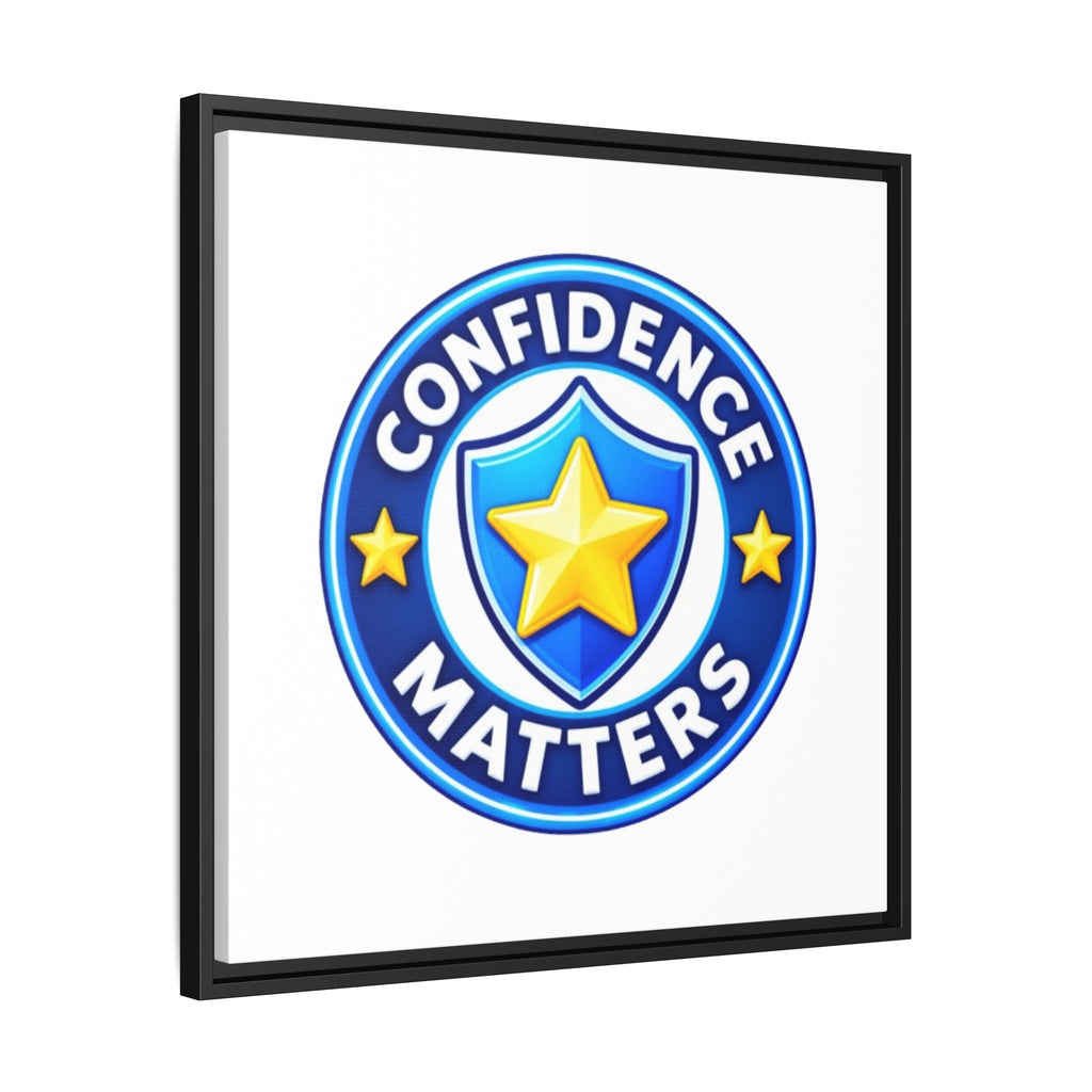 Confidence Matters Framed Canvas Wall Art