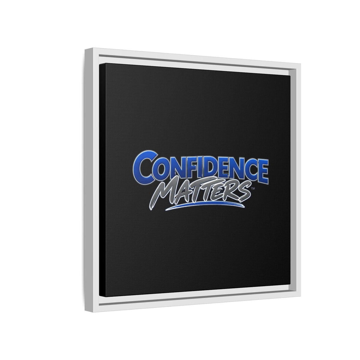 Confidence Matters Framed Canvas Wall Art – Motivational Home & Office Decor