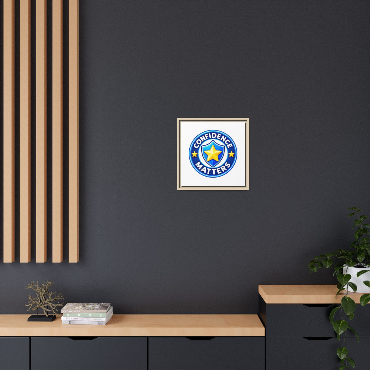 Confidence Matters Framed Canvas Wall Art
