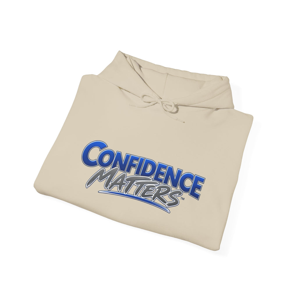 Confidence Matters Hoodie — Motivational Graphic Hooded Sweatshirt