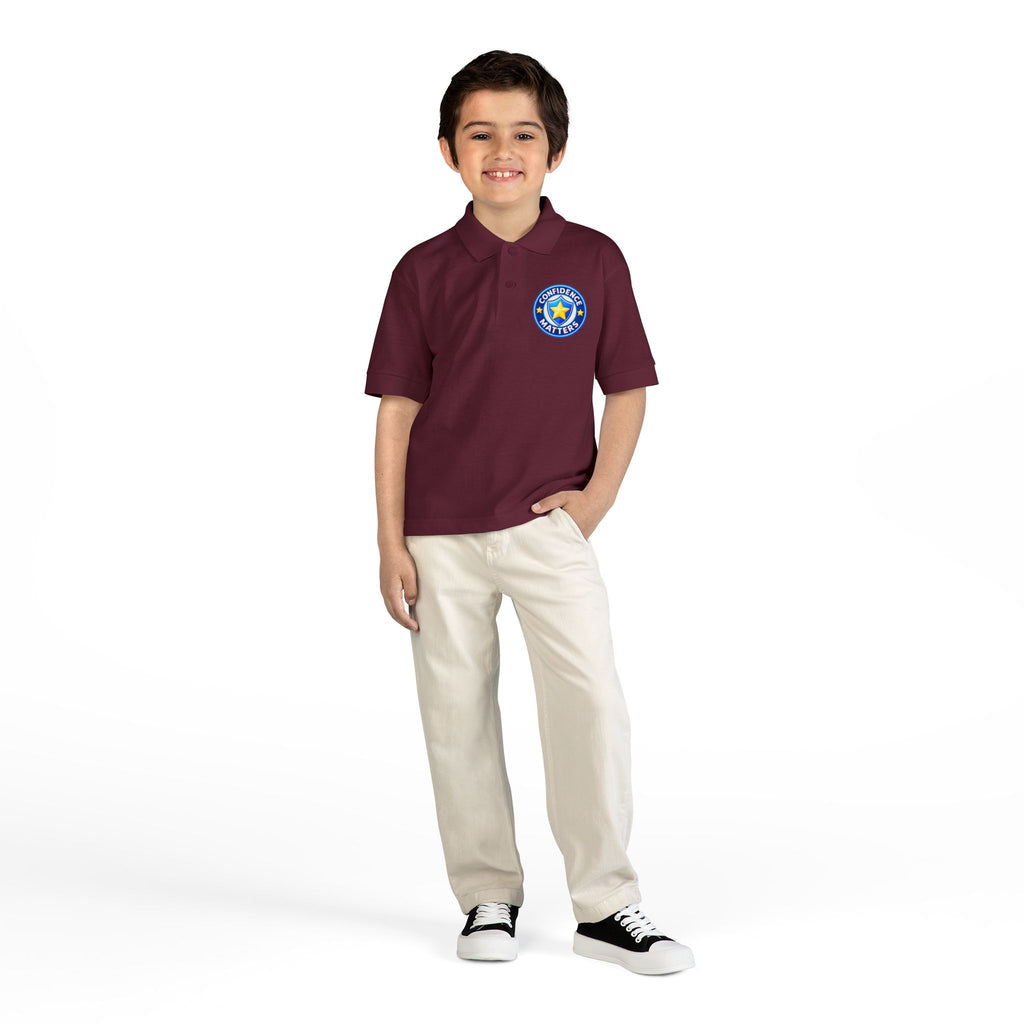 Youth Polo - "Student of the Month" Crest School Uniform Shirt
