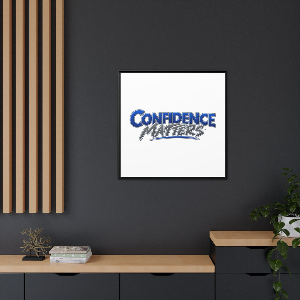 Confidence Matters Framed Canvas Print