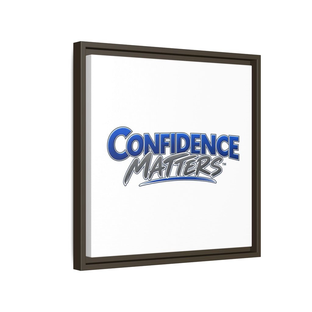 Confidence Matters Framed Canvas Print