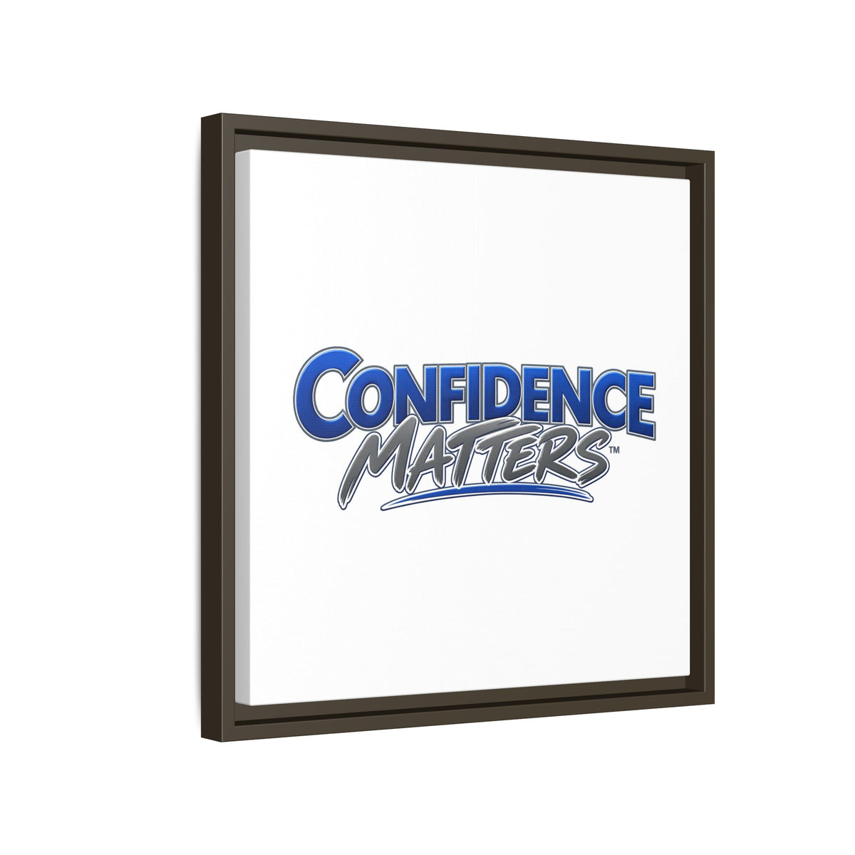 Confidence Matters Framed Canvas Print