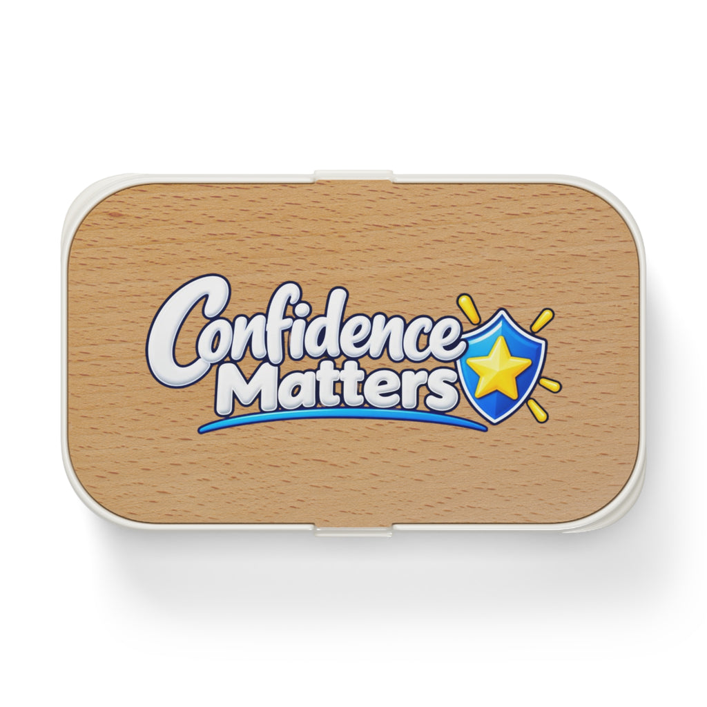 Bento Lunch Box — “Confidence Matters” Motivational Kids Lunchbox