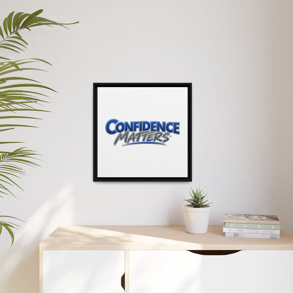 Confidence Matters Framed Canvas Print