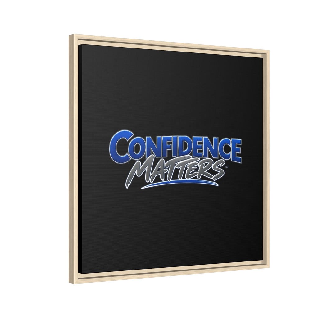 Confidence Matters Framed Canvas Wall Art – Motivational Home & Office Decor