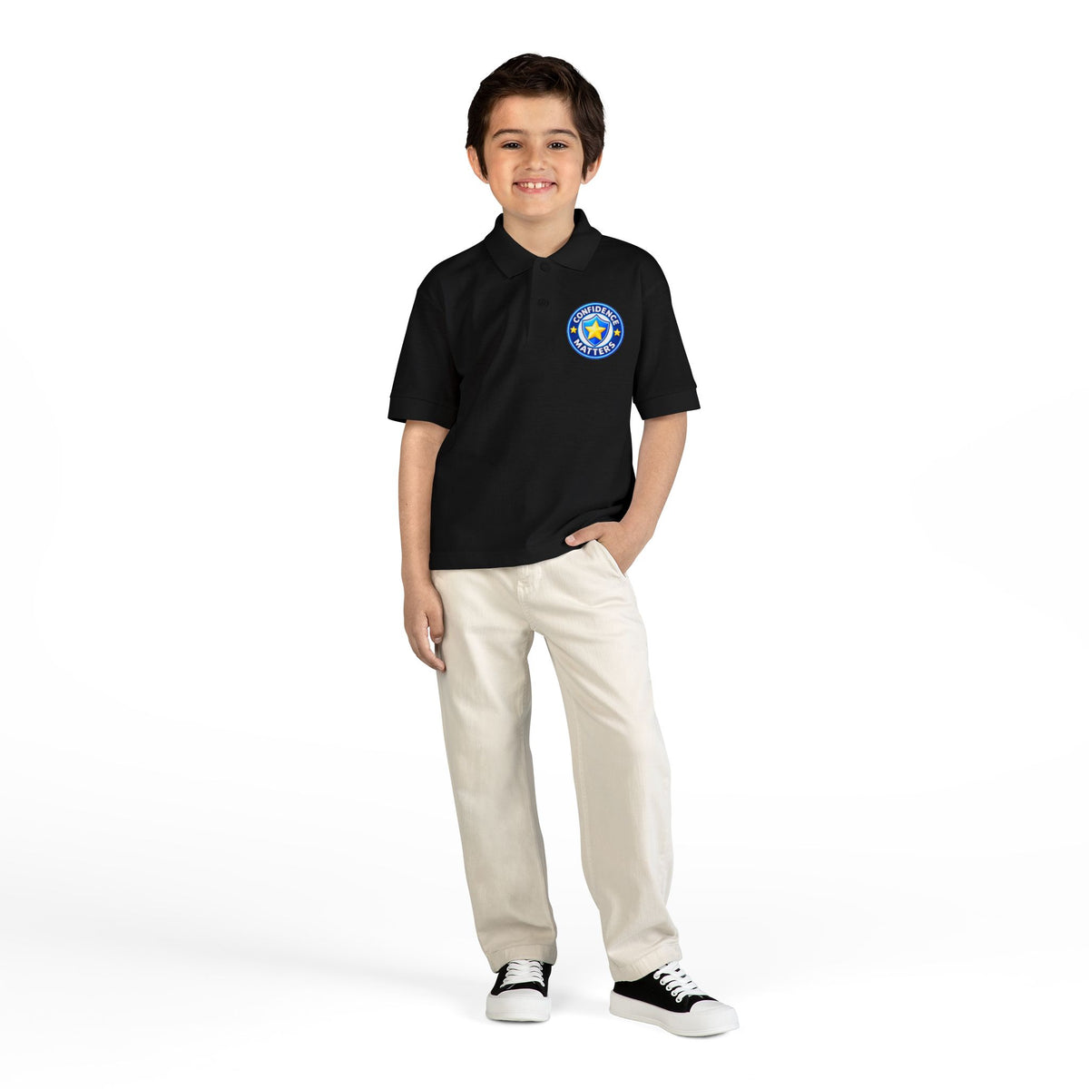 Youth Polo - "Student of the Month" Crest School Uniform Shirt