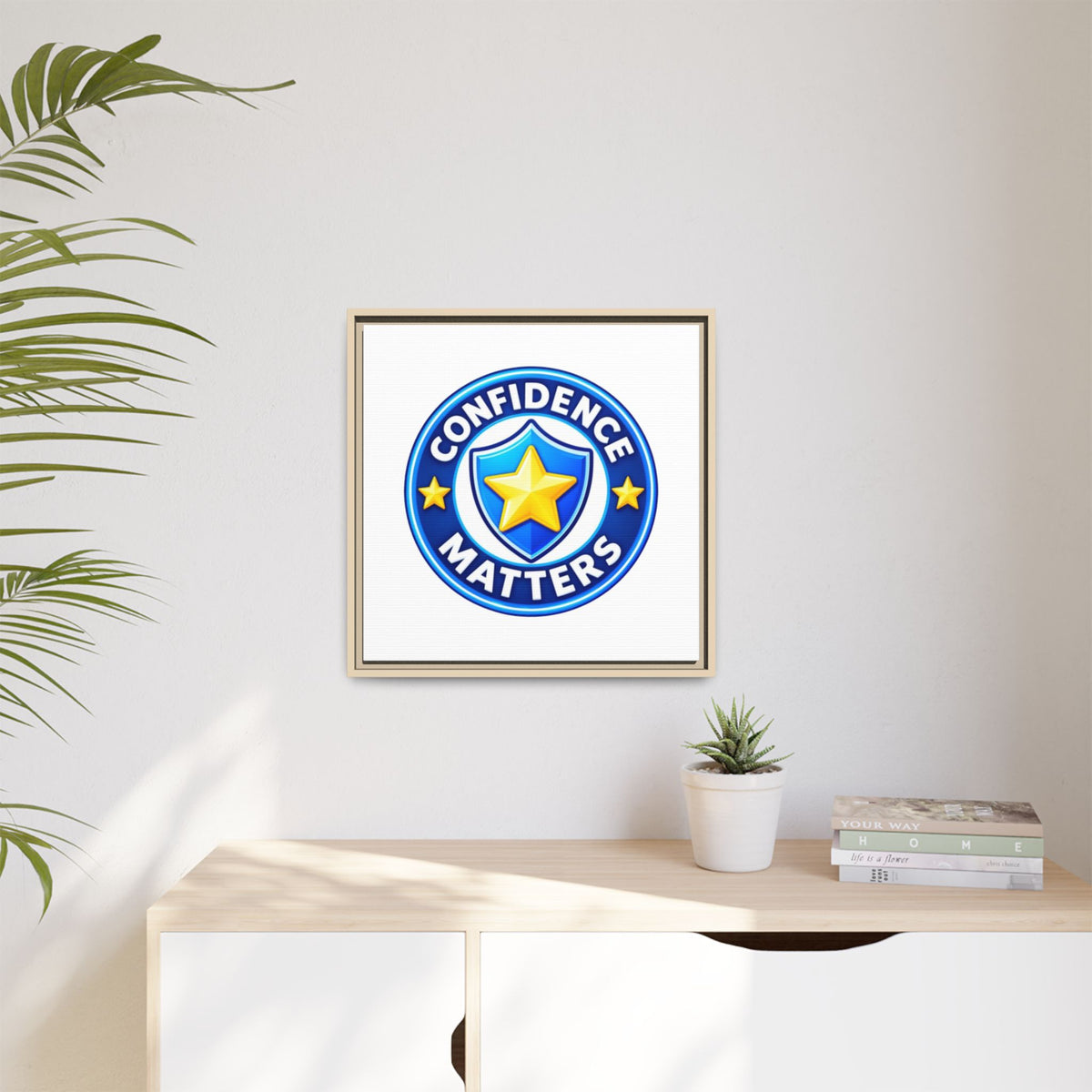 Confidence Matters Framed Canvas Wall Art