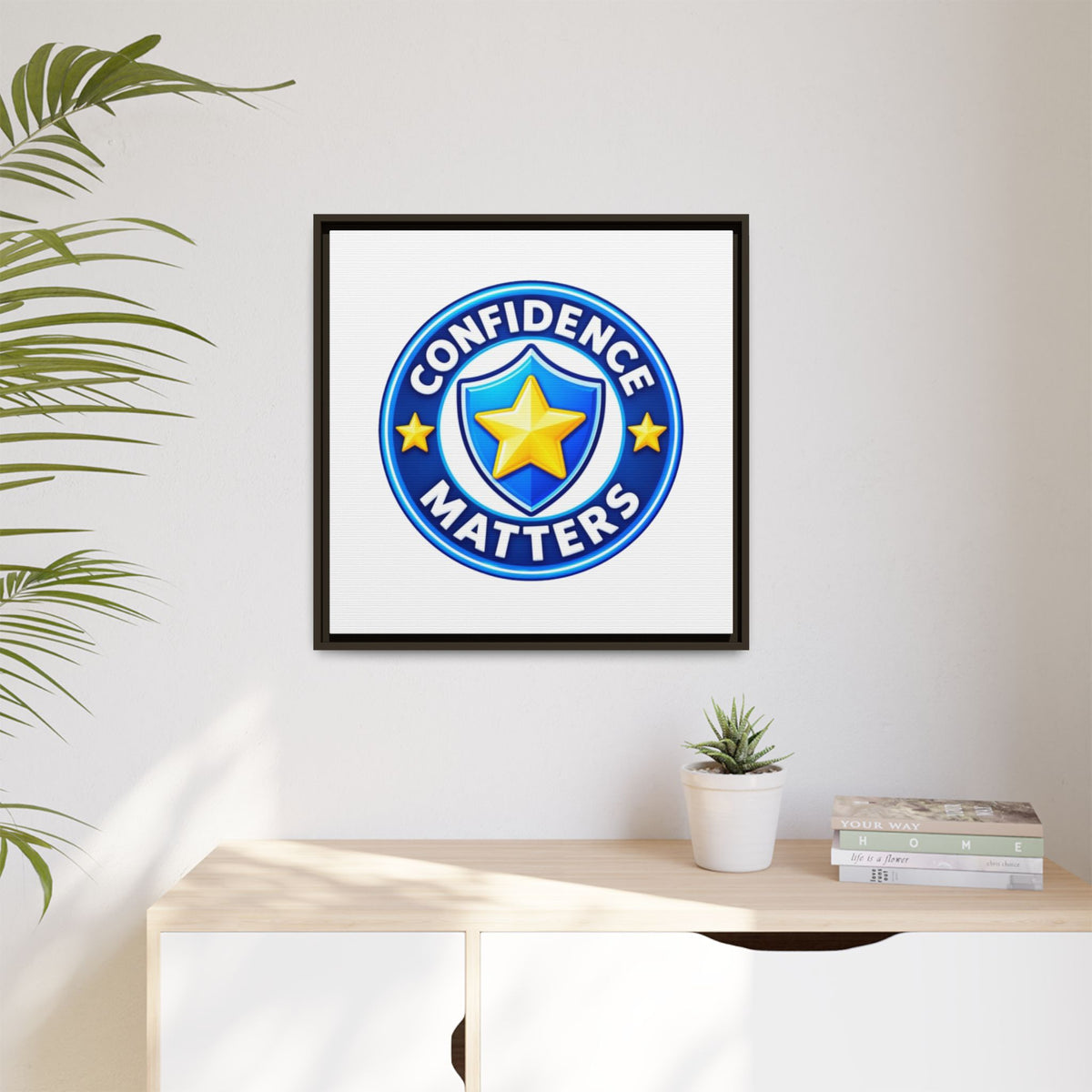 Confidence Matters Framed Canvas Wall Art