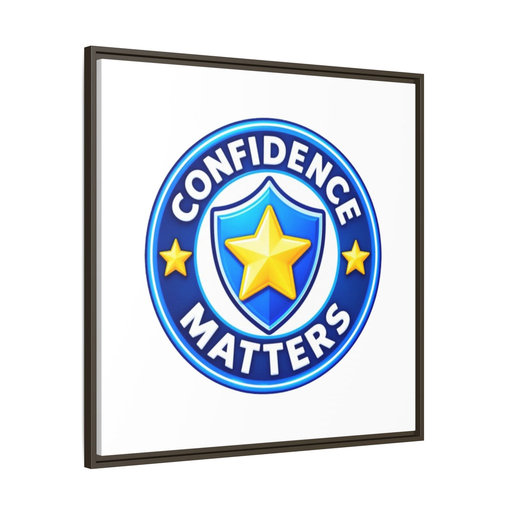 Confidence Matters Framed Canvas Wall Art