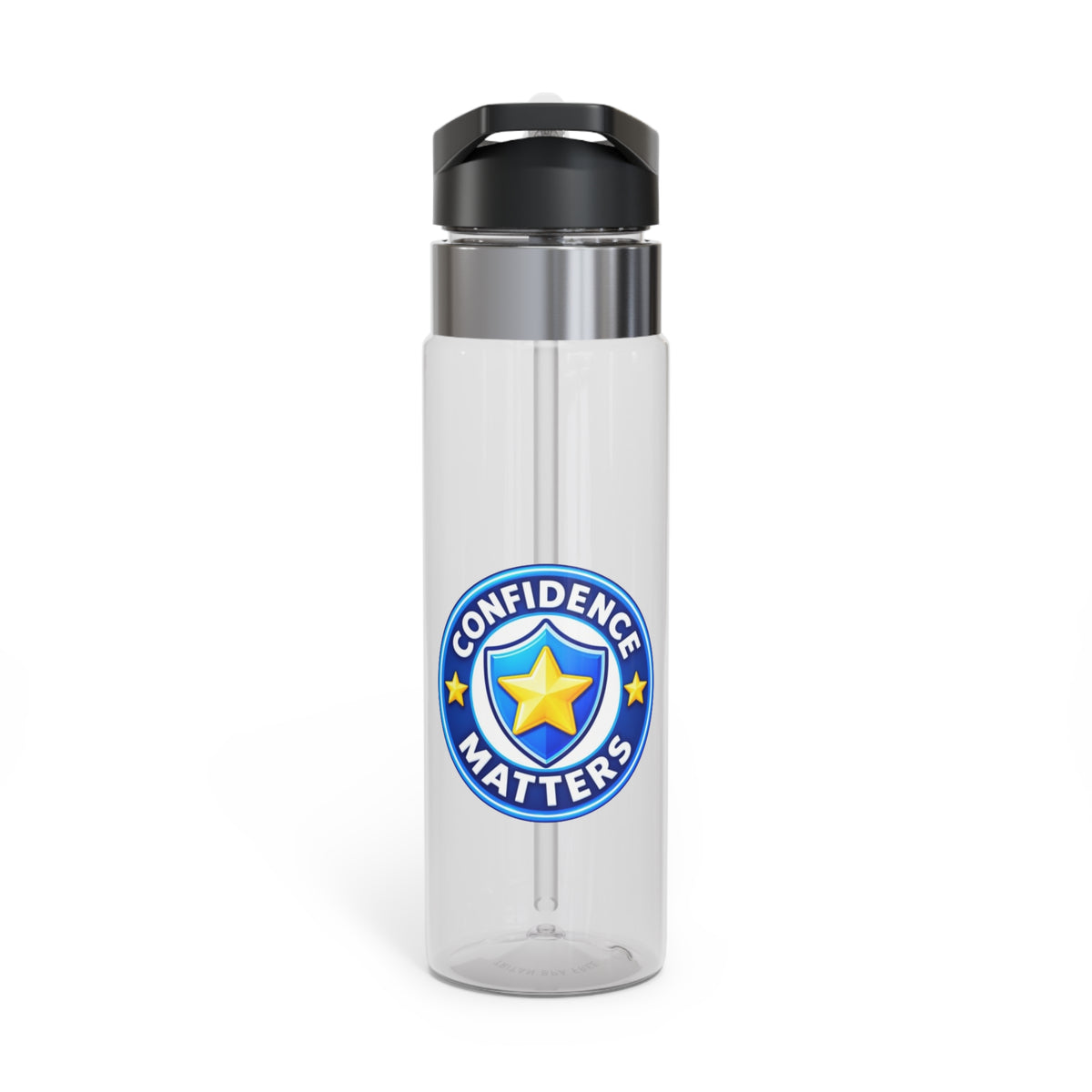 Confidence Matters Tritan Sport Bottle – 20oz Motivational Water Bottle