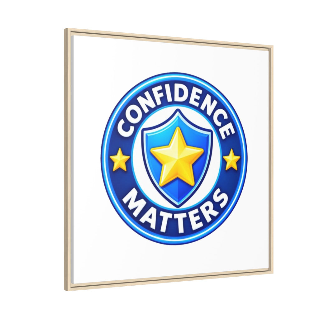 Confidence Matters Framed Canvas Wall Art