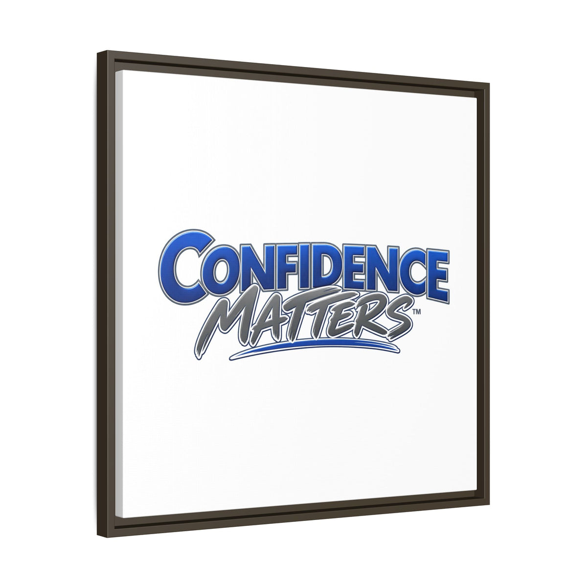 Confidence Matters Framed Canvas Print