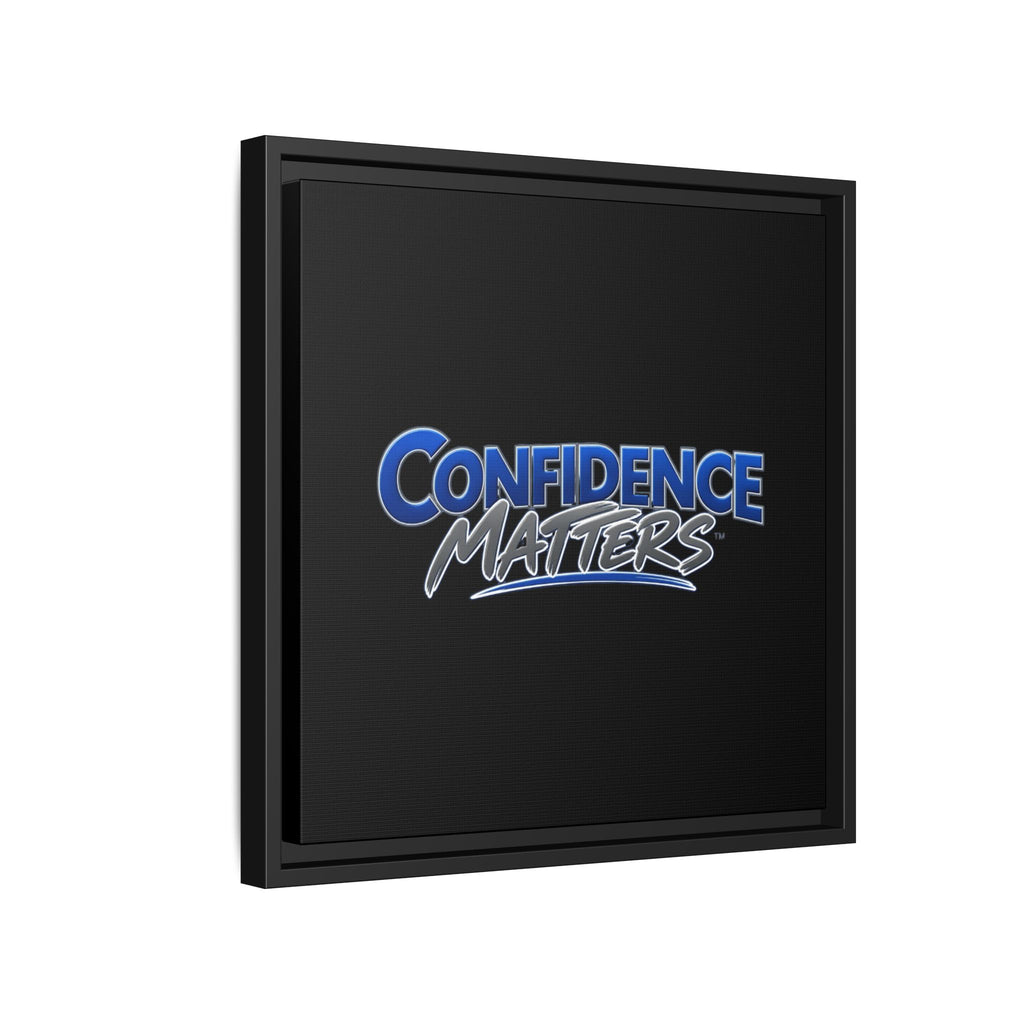 Confidence Matters Framed Canvas Wall Art – Motivational Home & Office Decor