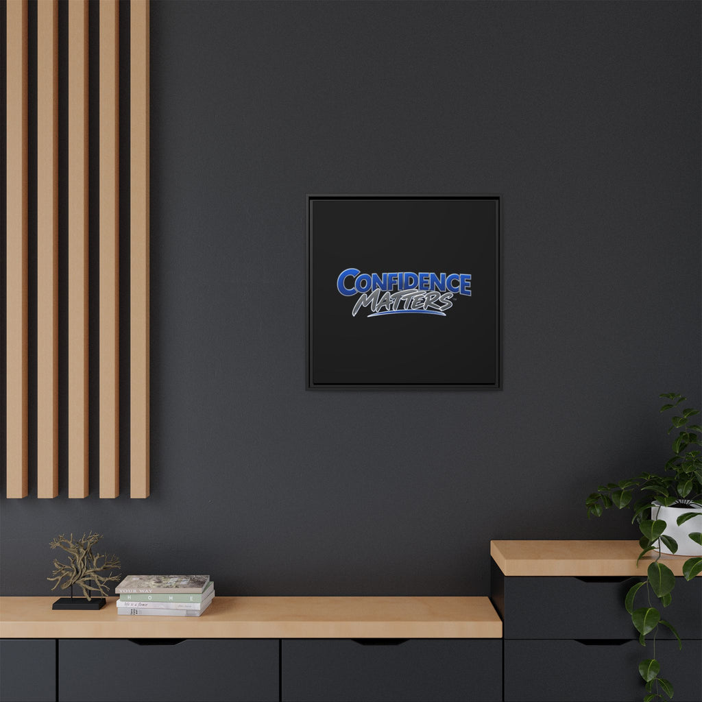 Confidence Matters Framed Canvas Wall Art – Motivational Home & Office Decor