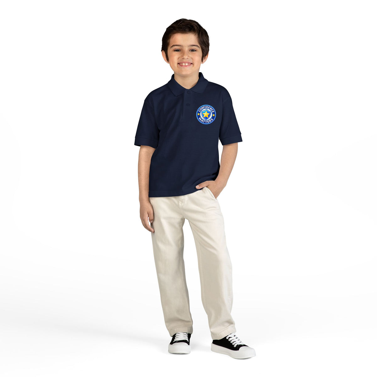 Youth Polo - "Student of the Month" Crest School Uniform Shirt