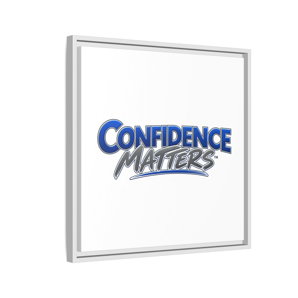 Confidence Matters Framed Canvas Print