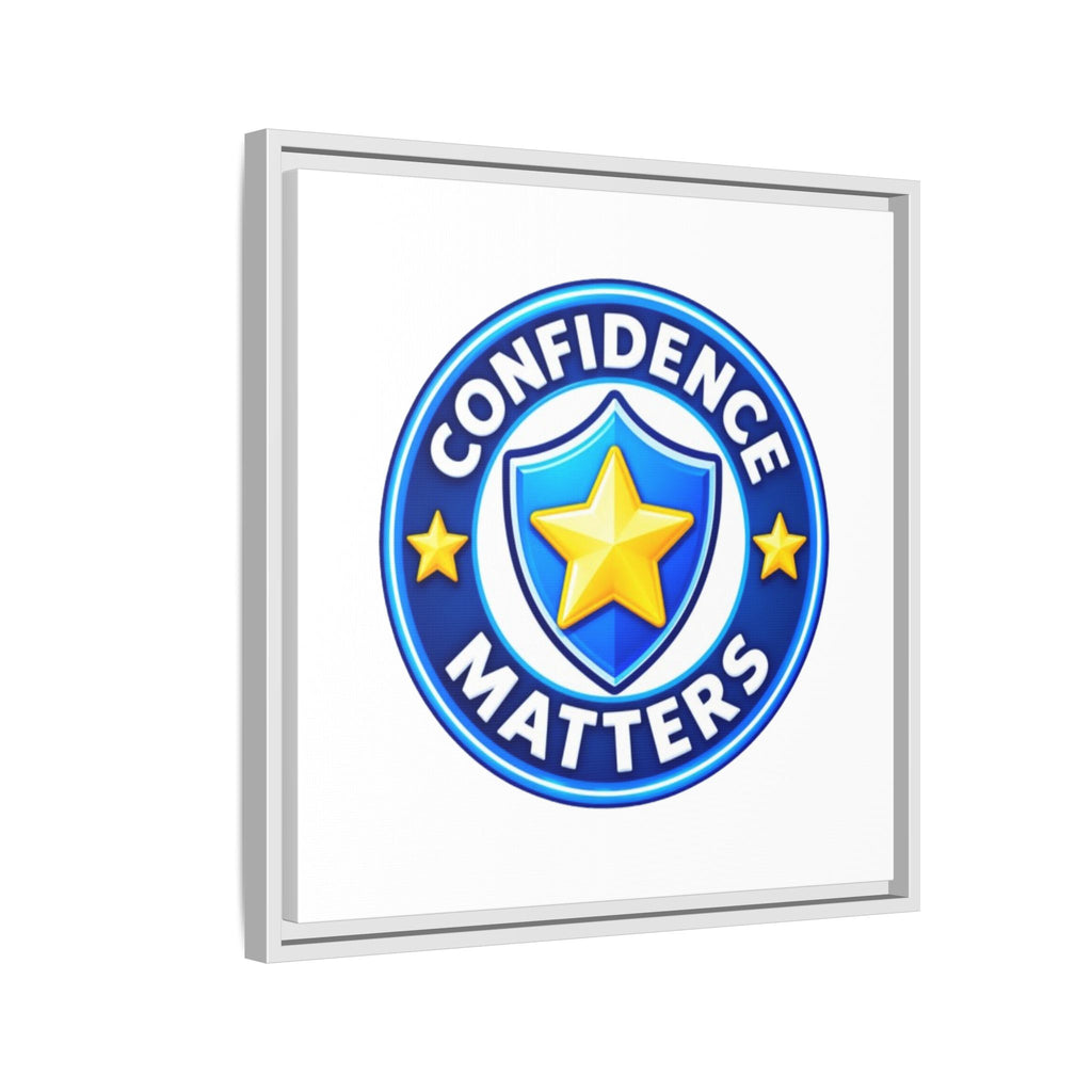 Confidence Matters Framed Canvas Wall Art