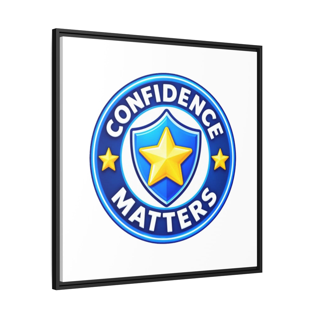 Confidence Matters Framed Canvas Wall Art