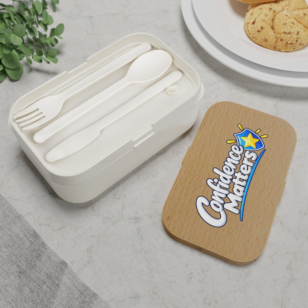 Bento Lunch Box — “Confidence Matters” Motivational Kids Lunchbox