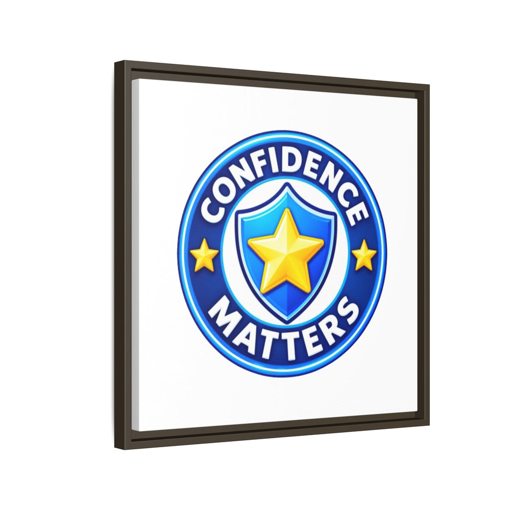 Confidence Matters Framed Canvas Wall Art
