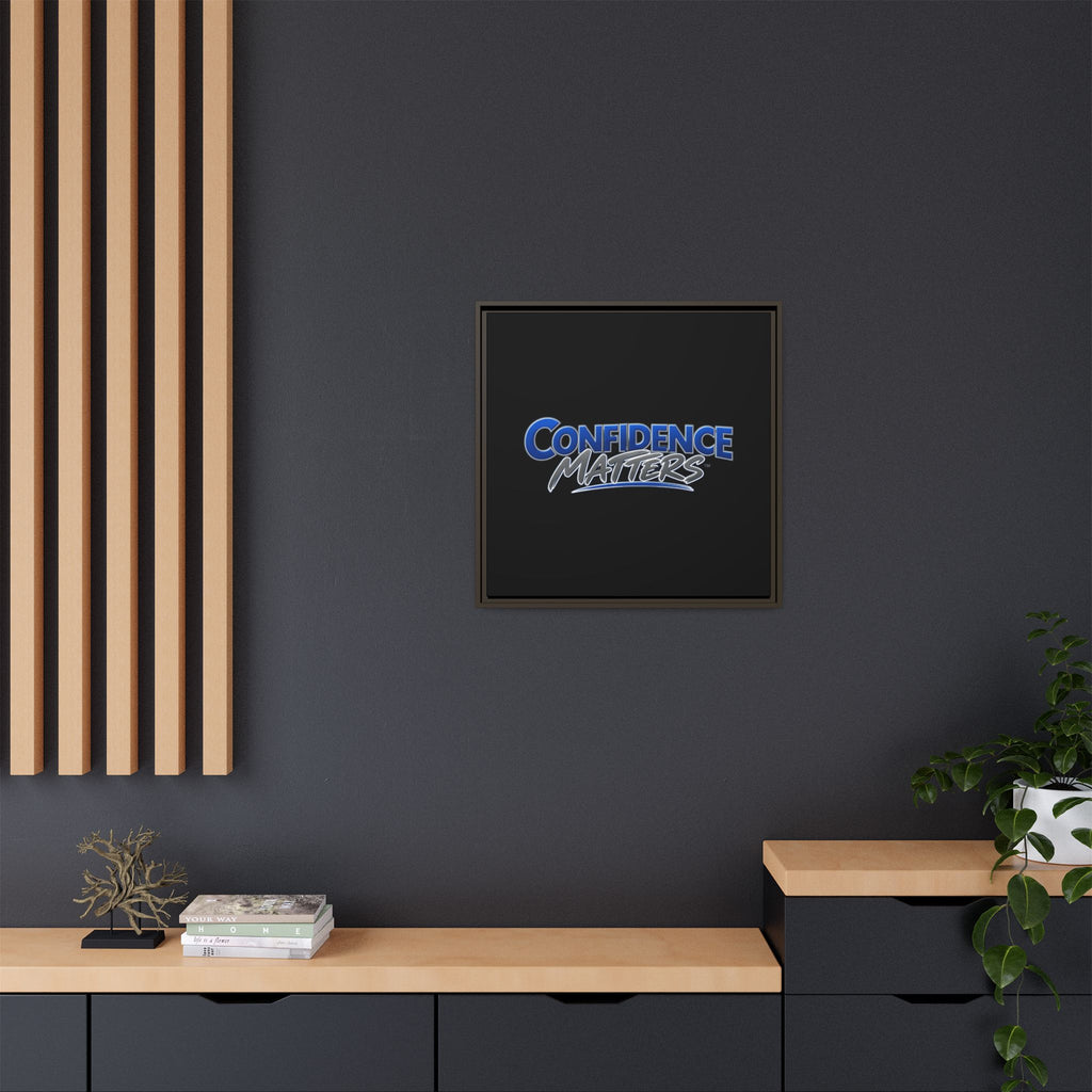 Confidence Matters Framed Canvas Wall Art – Motivational Home & Office Decor