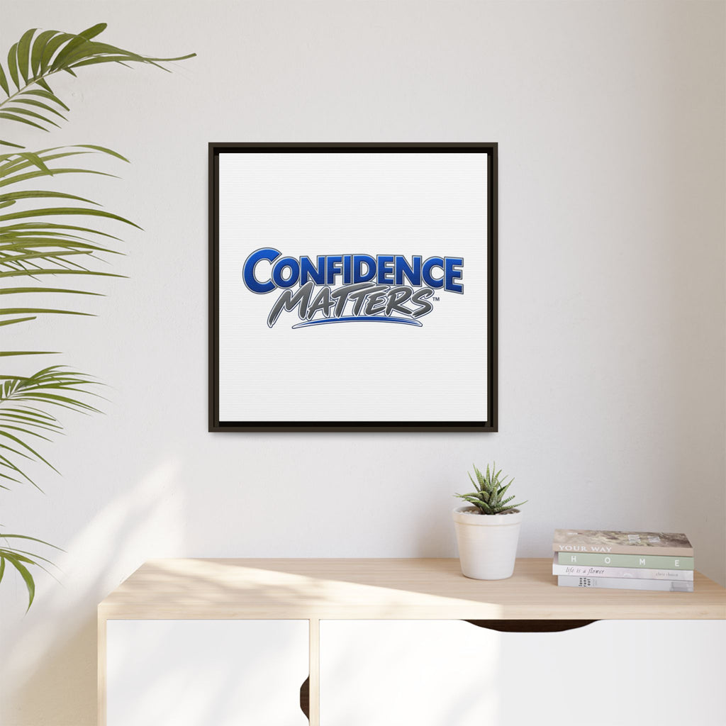 Confidence Matters Framed Canvas Print