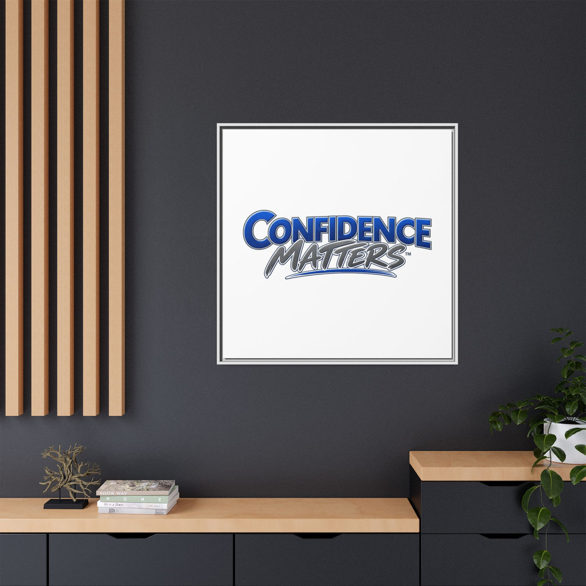 Confidence Matters Framed Canvas Print