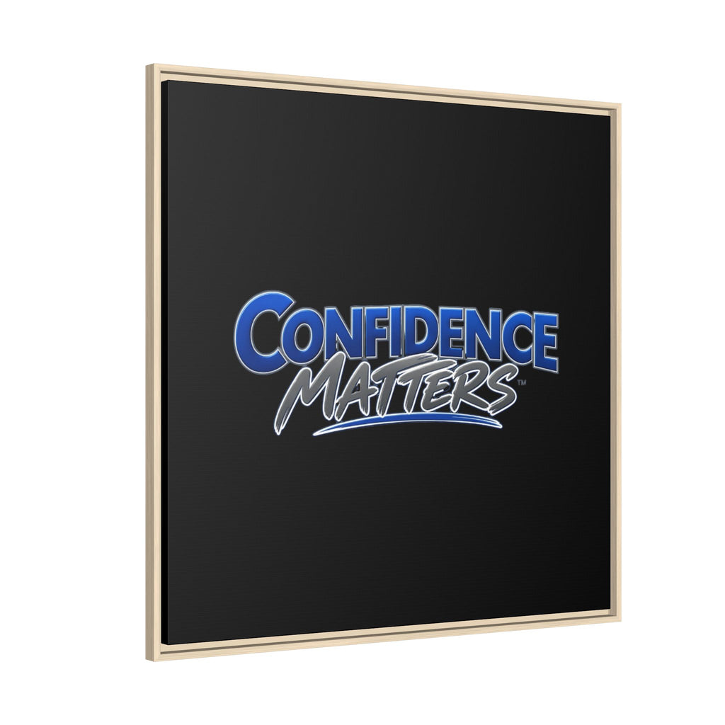 Confidence Matters Framed Canvas Wall Art – Motivational Home & Office Decor