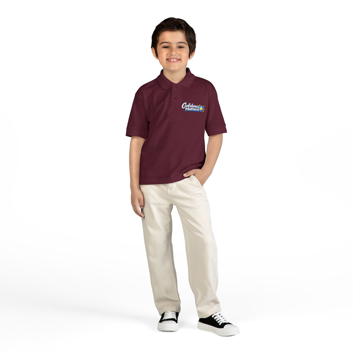 Youth Polo Shirt — Confidence Achievers Logo Embroidered School Uniform