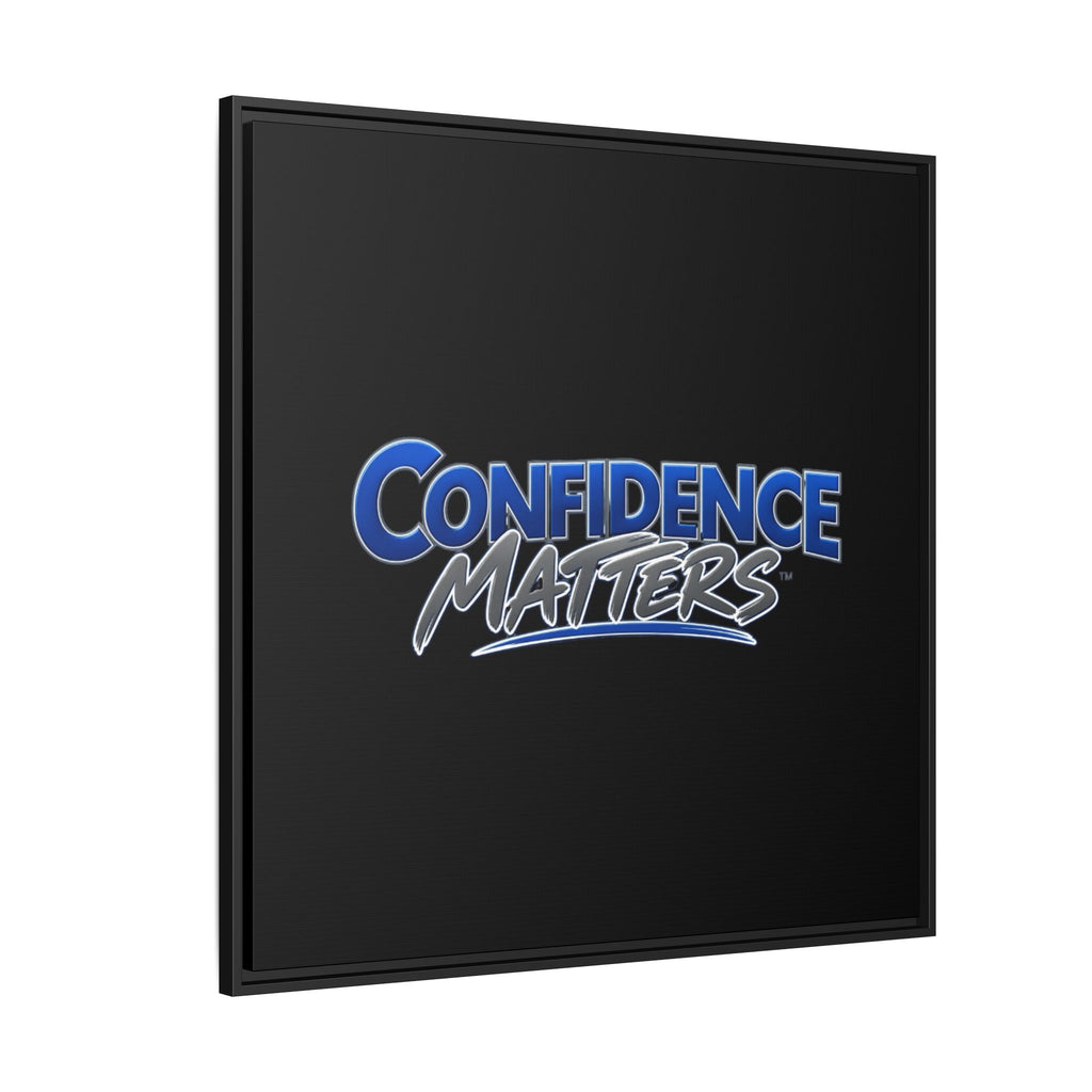 Confidence Matters Framed Canvas Wall Art – Motivational Home & Office Decor