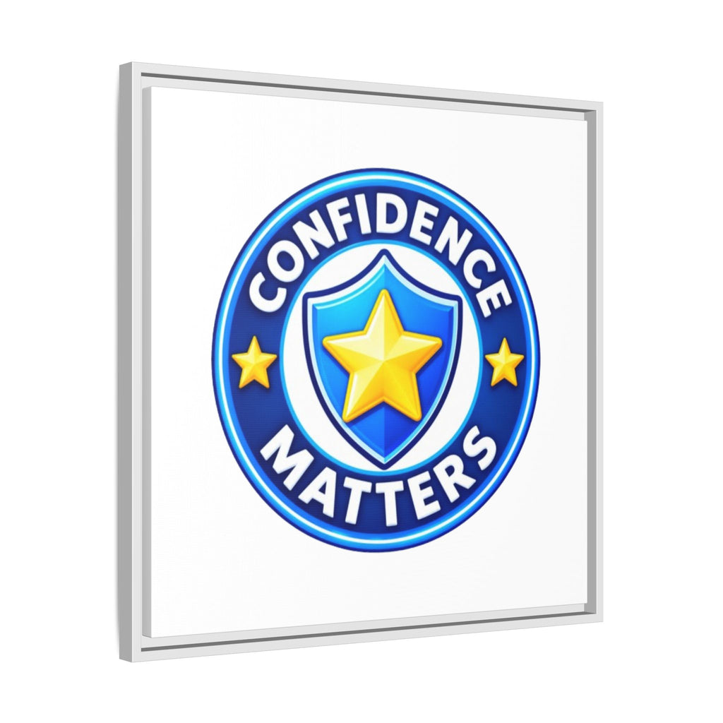 Confidence Matters Framed Canvas Wall Art