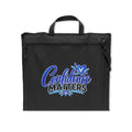 Stadium Seat - "Confidence Matters" Foldable Bleacher Seat with Back Support (Blue)