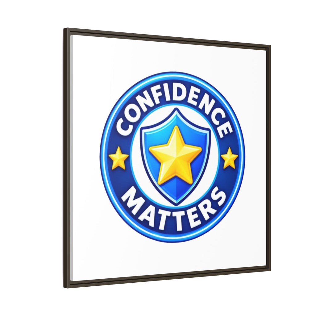 Confidence Matters Framed Canvas Wall Art