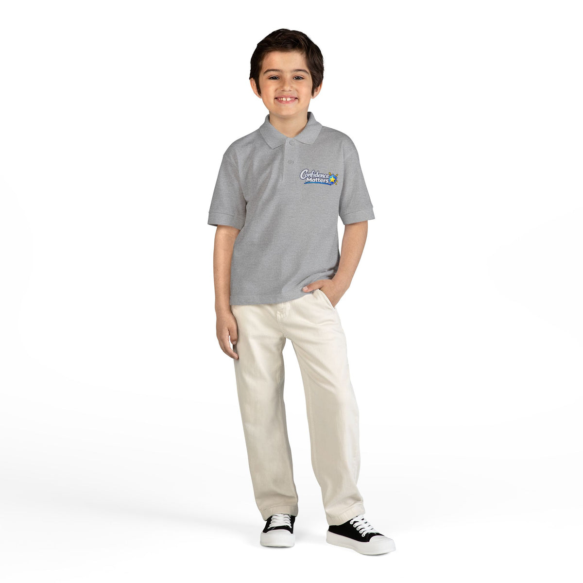 Youth Polo Shirt — Confidence Achievers Logo Embroidered School Uniform