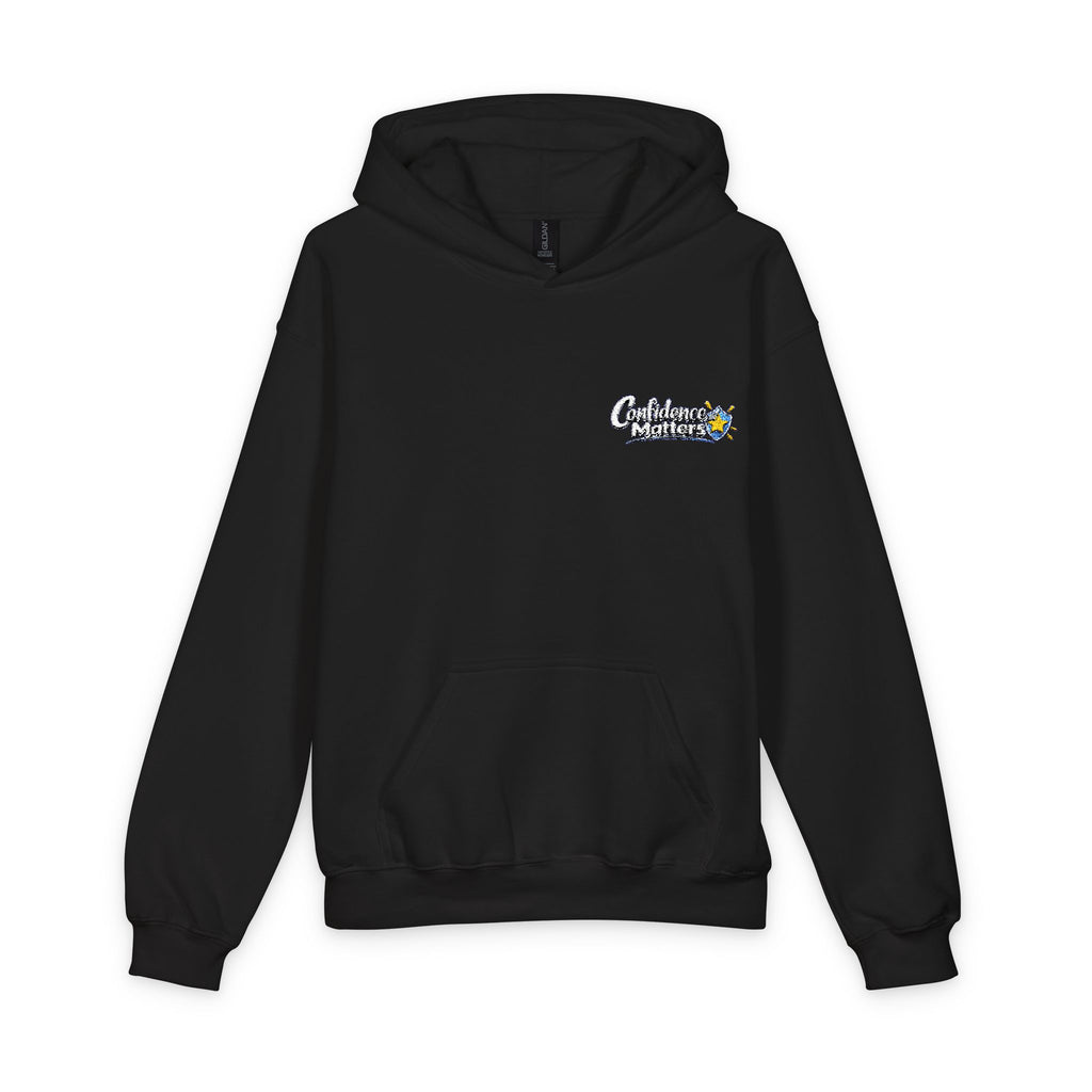 Youth Hoodie - Small Floral 'Believe' Chest Logo Hooded Sweatshirt