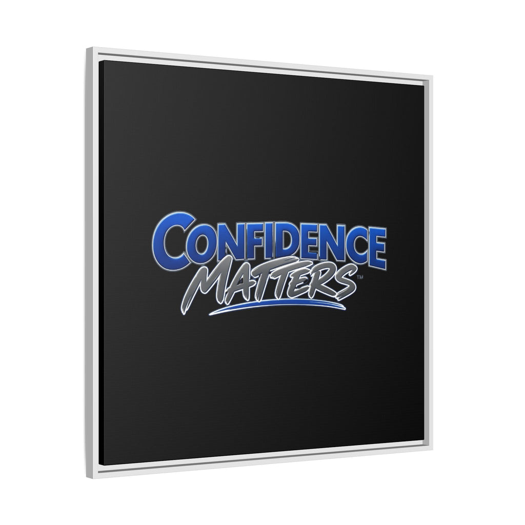 Confidence Matters Framed Canvas Wall Art – Motivational Home & Office Decor