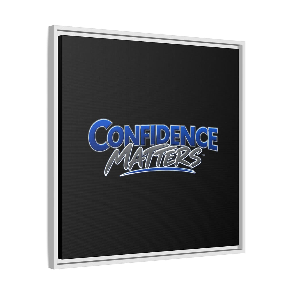 Confidence Matters Framed Canvas Wall Art – Motivational Home & Office Decor
