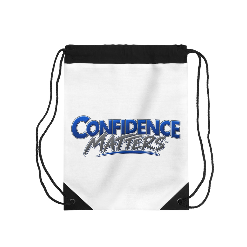 Confidence Matters Drawstring Bag — Motivational Gym & School Cinch Sack