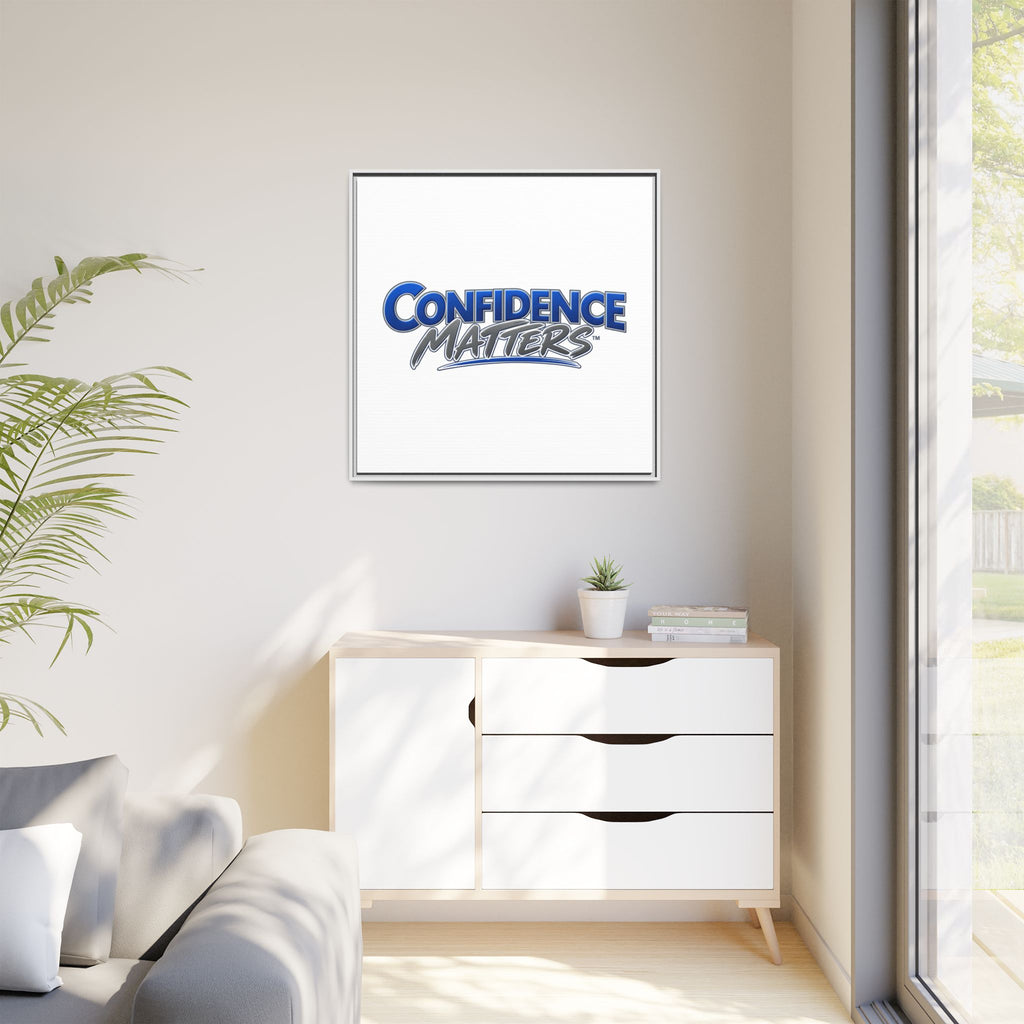 Confidence Matters Framed Canvas Print